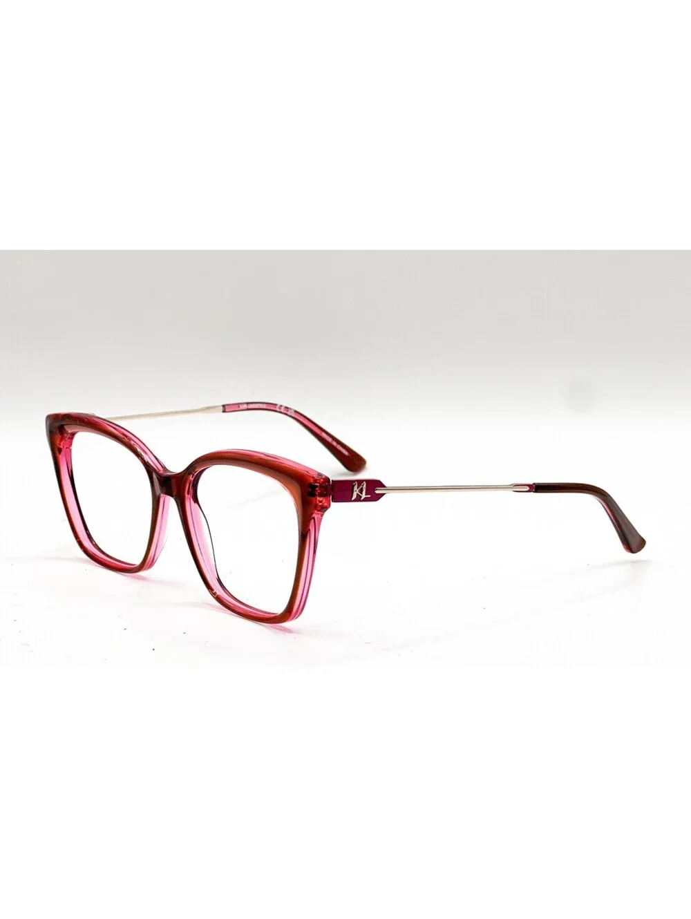 Karl Lagerfeld KL6108 206 Brown Rose Rectangle Authentic Eyeglass Frames 54-17